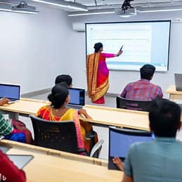 class room training with modern tech